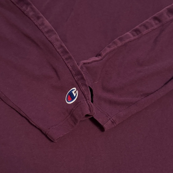 Champion Women's Deep Purple Long Sleeve Tee - Picture 6 of 6